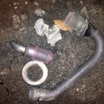 Auto part Automotive exhaust Muffler Exhaust system Metal